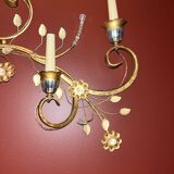 Large seven-light wall light, attributed to Maison Baguès
