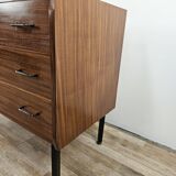 Commode en teck des années 1970 à trois tiroirs