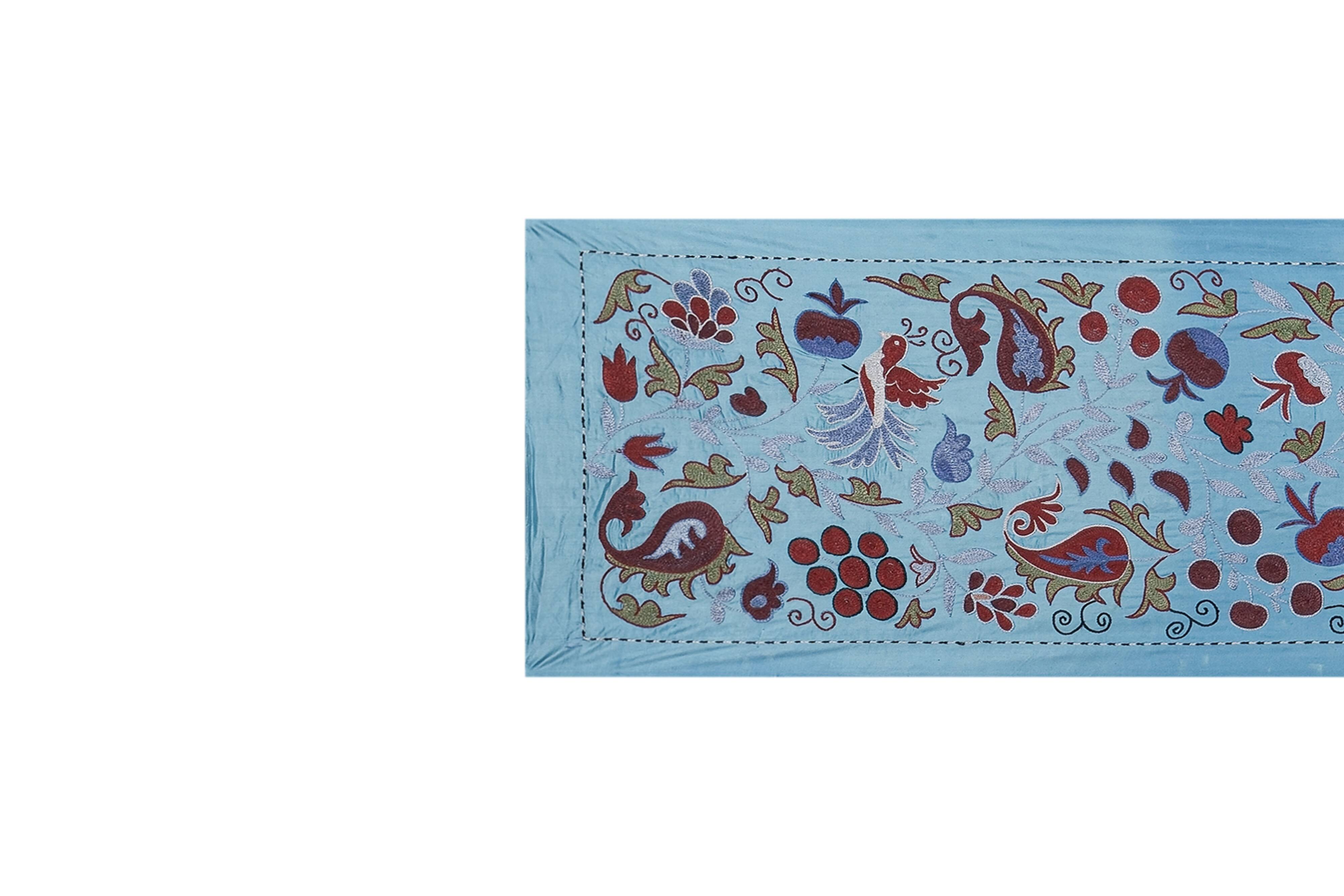 Hand knotted rug, vintage Turkish rug 53x190 cm