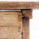 Rustic side table with drawer