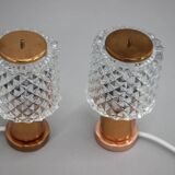 Pair of Table Lamps in Copper by Kamenicky Senov, Czechoslovakia