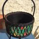 Vintage round sewing basket
