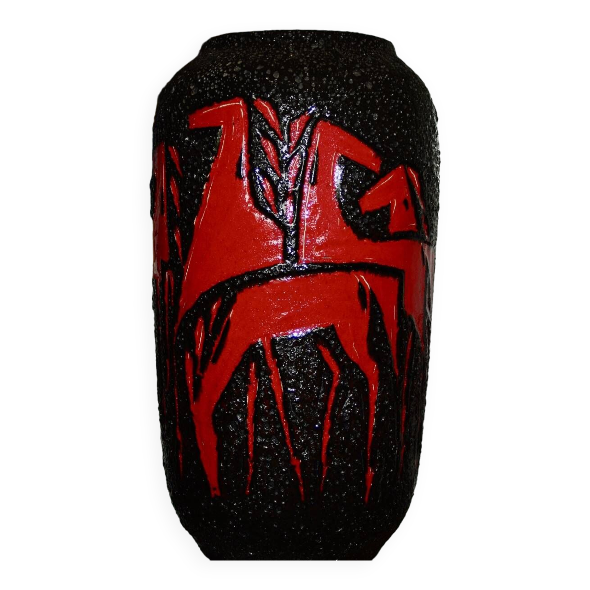 Large vintage ceramic vase from scheurich germany 1970