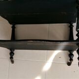 Black shelf 4 shelves on wheels