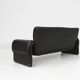 Iconic black leather DS-2011 sofa by De Sede, Switzerland ca. 1980