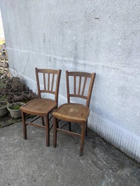 Pair of bistro chairs