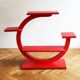 Jardinière moderniste rouge