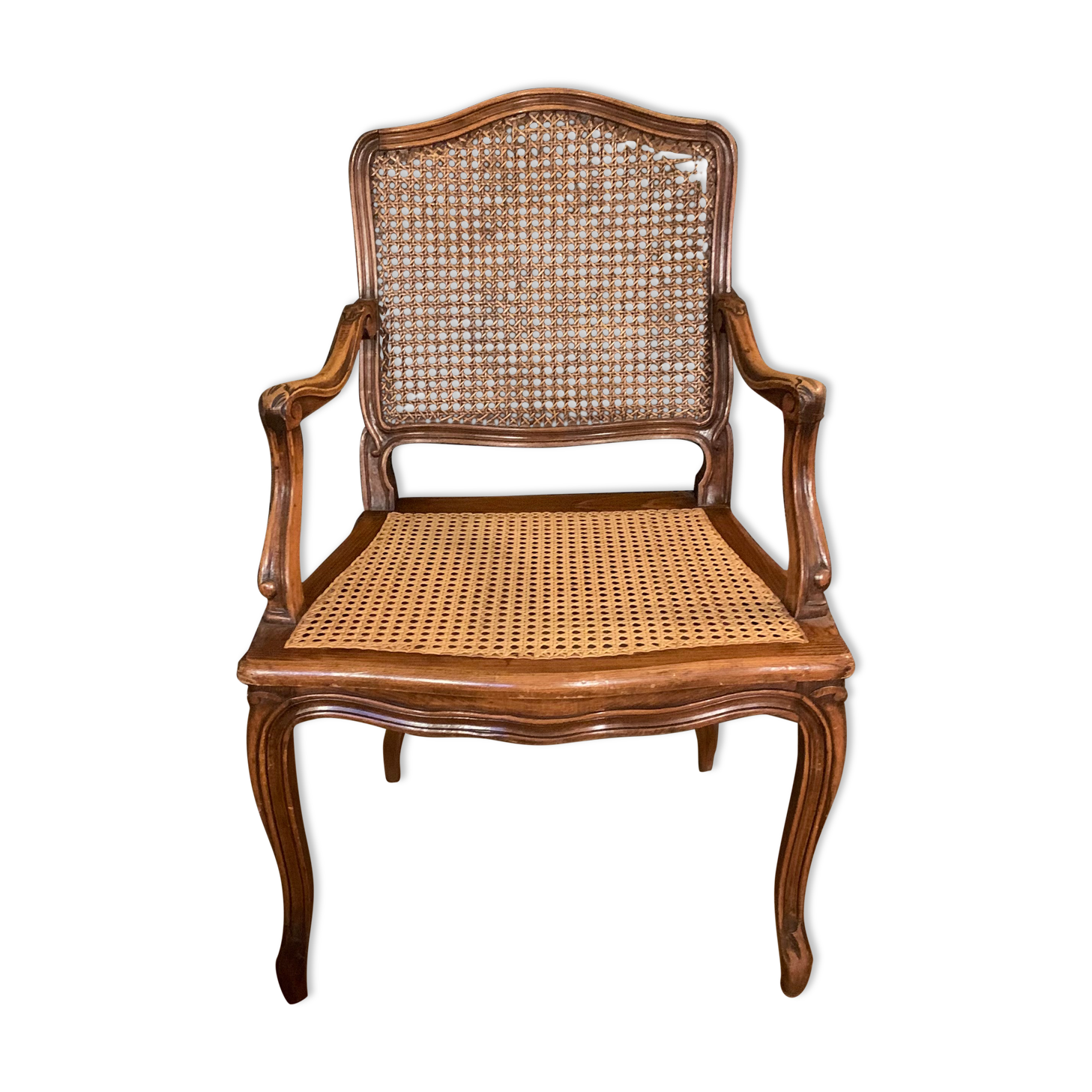 Regency canned armchair