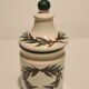 Mustard pot Parizot earthenware Digoin Sarreguemines fruit décor