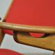 Classic Danish vintage scissor armchair by Arne Hovmand Olsen in OAK, 1960s