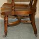 Victorian captain's chair in mahogany and leather