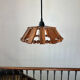 Suspension en bois et perle vintage