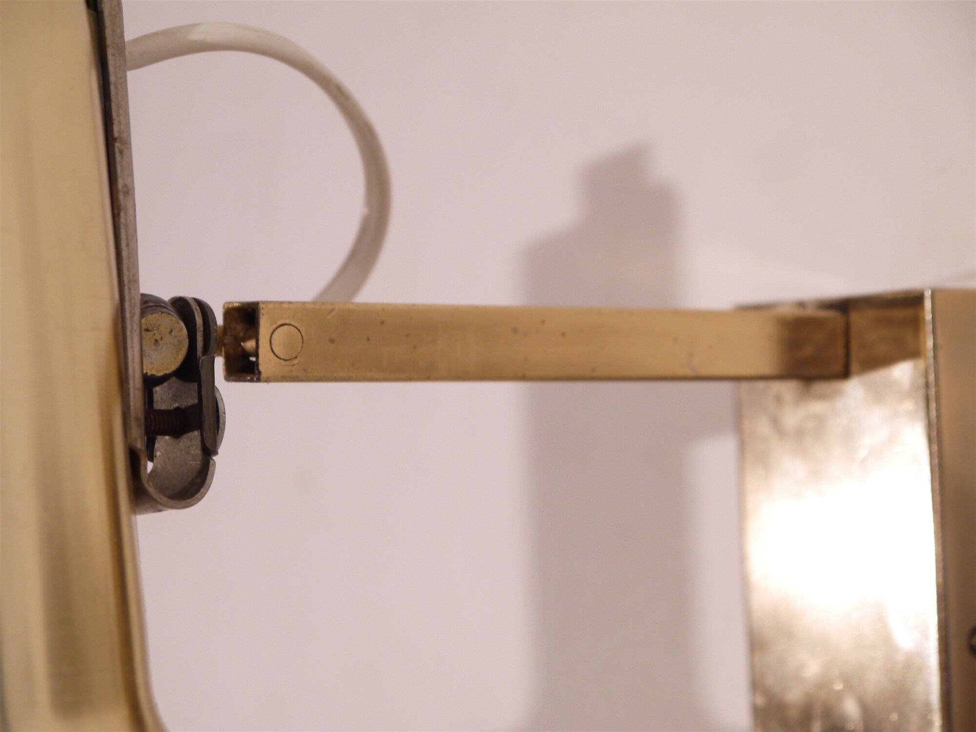 Scandinavian vintage brass wall light