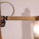 Scandinavian vintage brass wall light
