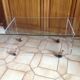 Table basse en plexiglas david lange