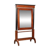 Miroir psyché Empire ancien en noyer et verre, Italie, XIXe siècle