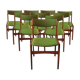 Set of 10 danish teak dining chairs by Erik Buch, 1960