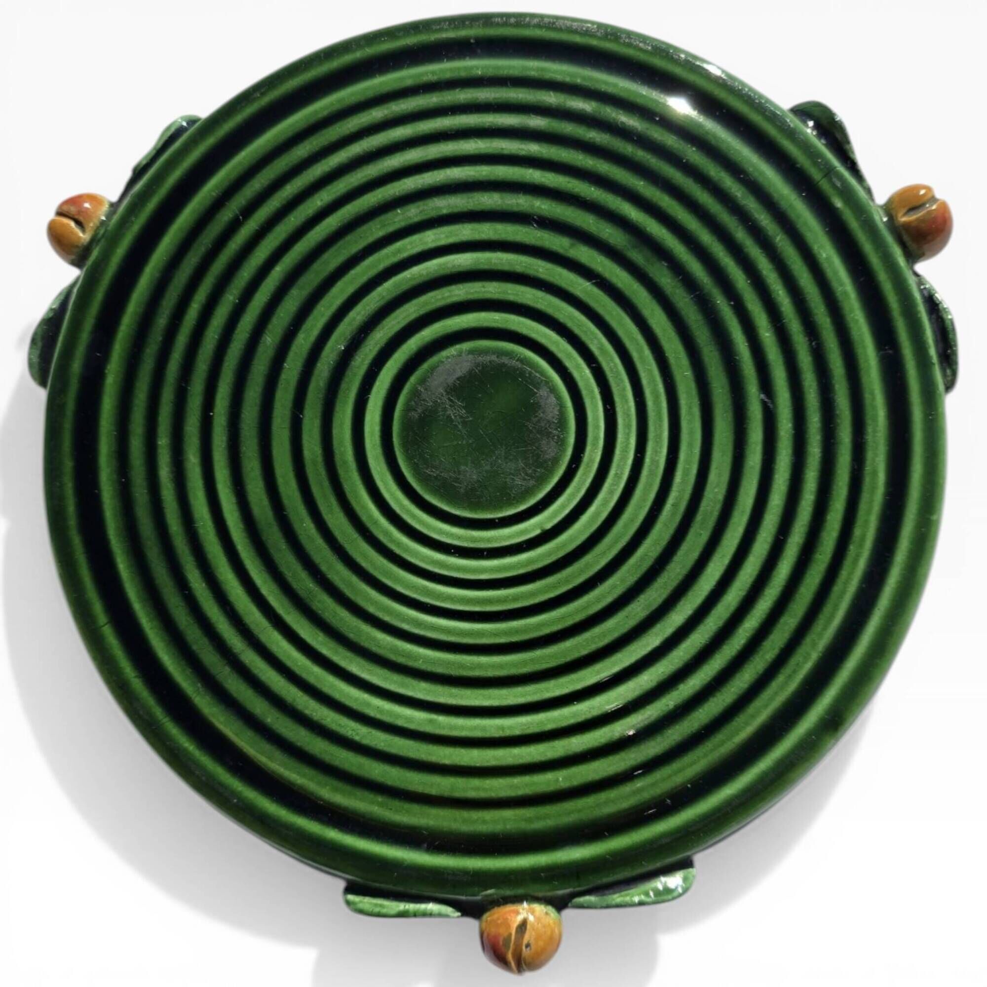 Service de table Vallauris — 12 porte-couteaux + 3 coupelles, céramique ver