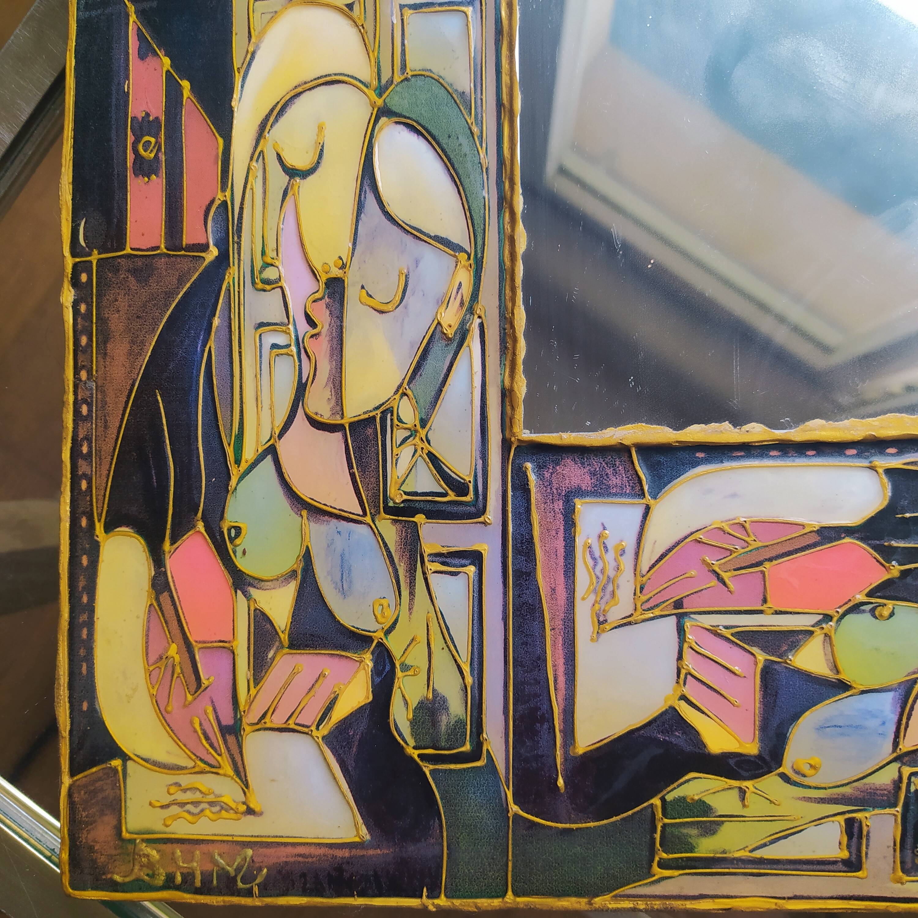 Mirror model François Lembo edition Bernard H Martin BHM Vallauris