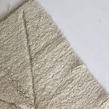 Tapis berbère marocain Beni Ouarain à losanges écrus 2,44x1,61m