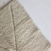 Tapis berbère marocain Beni Ouarain à losanges écrus 2,44x1,61m