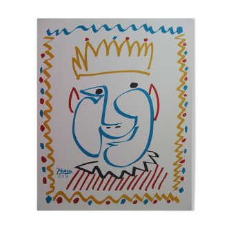 Pablo Picasso: Carnival - The King, signed lithograph