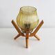 Paire de lampes de chevet vintage des années 1970 par Drevo Humpolec