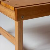 Banc ou table basse en pin blond, Années 70