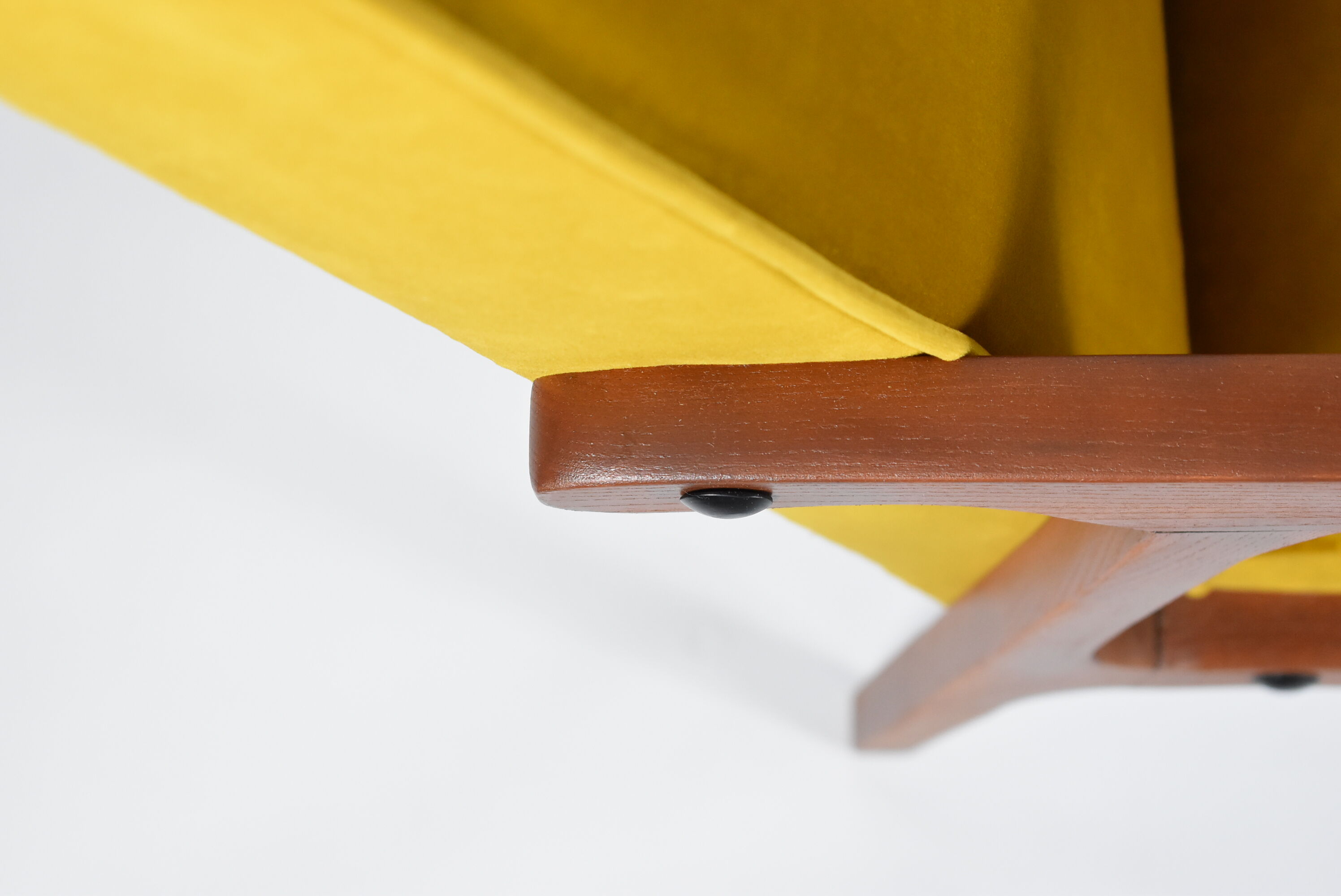 Velvet armchair model 04-b, 1970s, yellow fabric