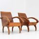 Ensemble de fauteuils du milieu du siècle en bois courbé