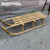Luge traineau ancien alsace décoration noel primus 1950