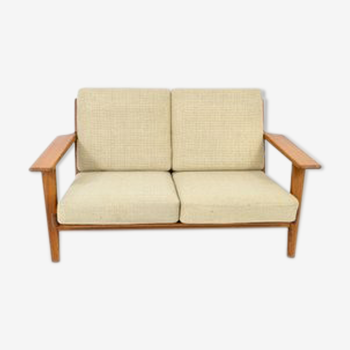 Canapé en teck danois GE 290 par Hans Wegner pour Getama