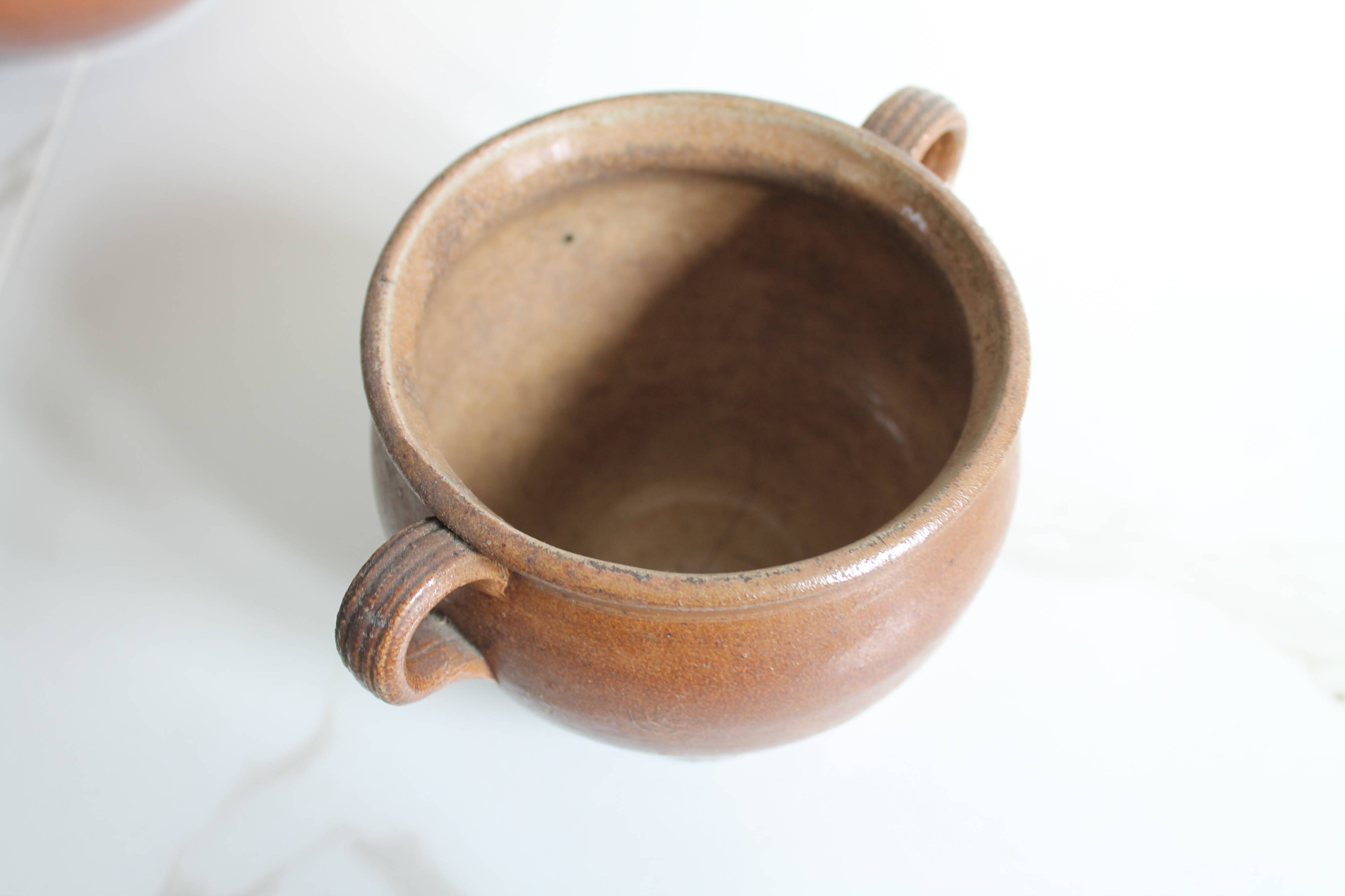 Glazed stoneware jar, antique ceramic