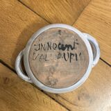 Enameled ceramic pocket emptier signed by Jacques Innocenti