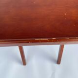 Pair of small wooden folding tables 1970