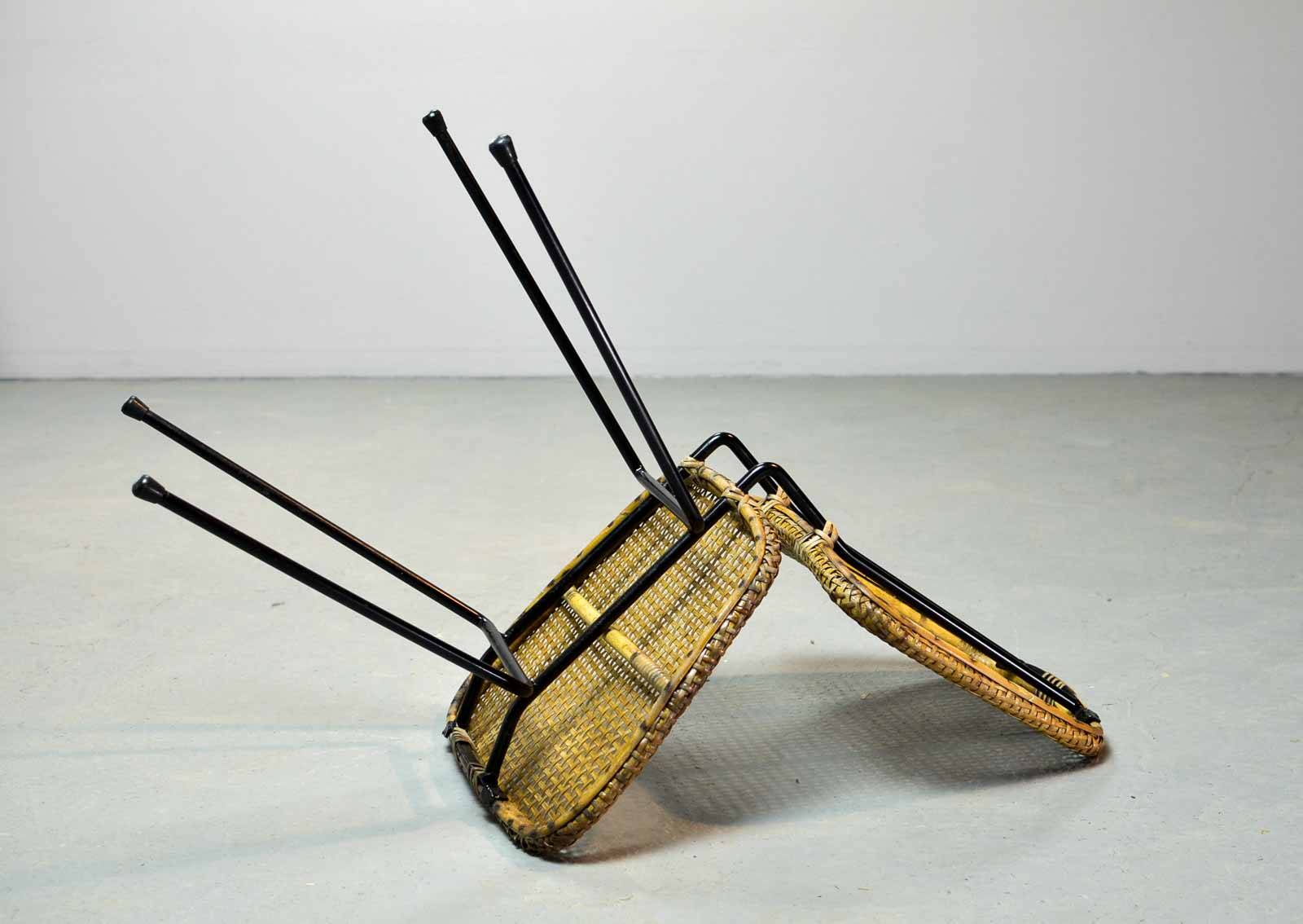 Cane Dutch Design Side Chairs