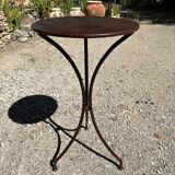 Wrought iron side table handcrafted