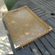 Vintage serving tray in resin and rattan cane