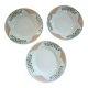 3 antique Longwy deep plates