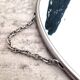 Vintage round barber mirror 28cm