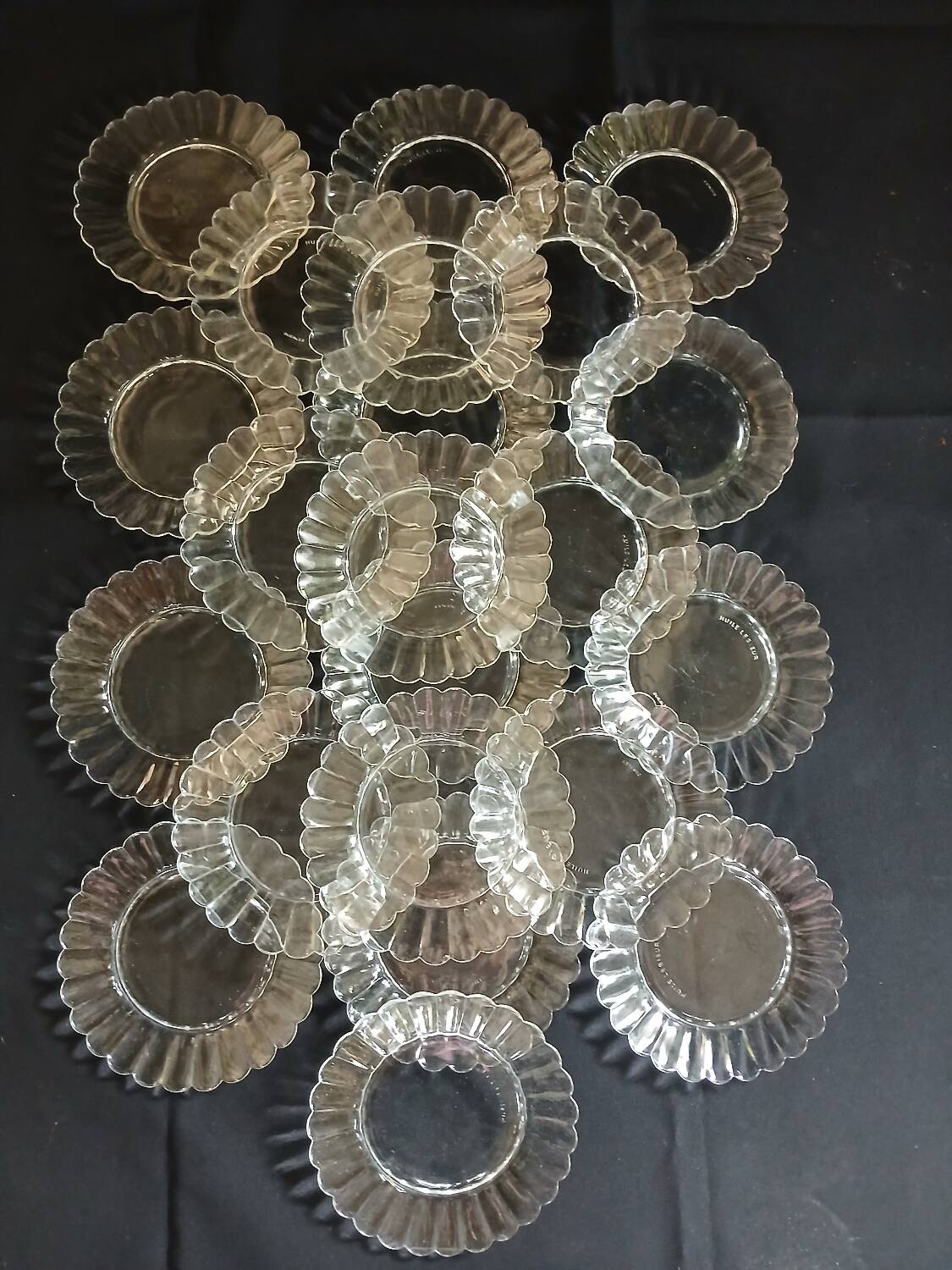22 vintage Duralex dessert plates