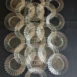 22 vintage Duralex dessert plates
