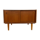 Small Danish teak sideboard with sliding doors – 1960s