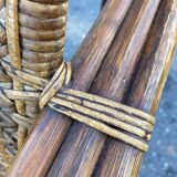 Rocking-chair rattan and canning 30s-40s