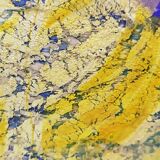 Murano glass vase with gold leaf inclusion, 12 cm, Italy