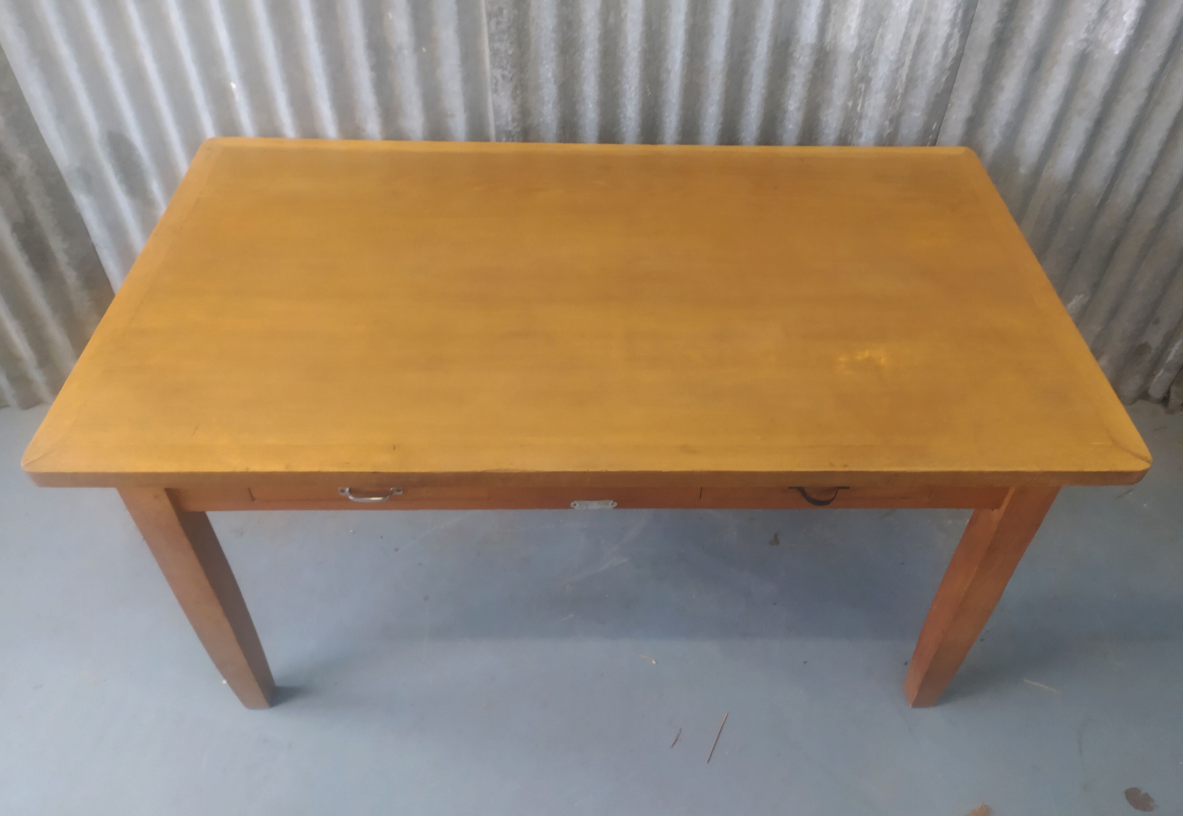 Solid oak farm table