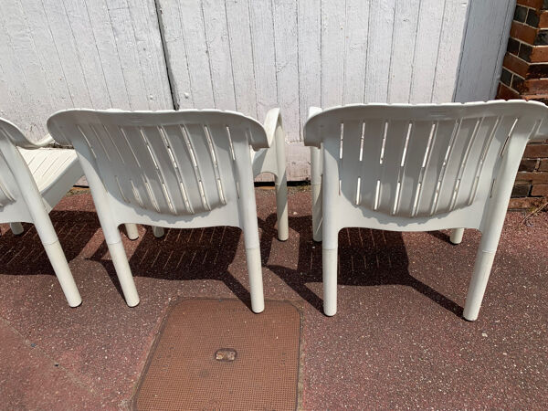 4 fauteuils jardin allibert  « dangari » de Pierre Paulin