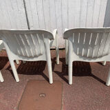 4 armchairs garden allibert Pierre Paulin "dangari"