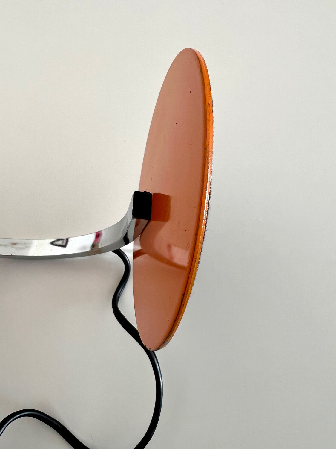 Targetti lamp vintage 1960s space age orange chrome