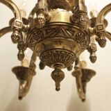 Lustre en bronze, style Mazarin, 12 feux, milieu XIXème.
